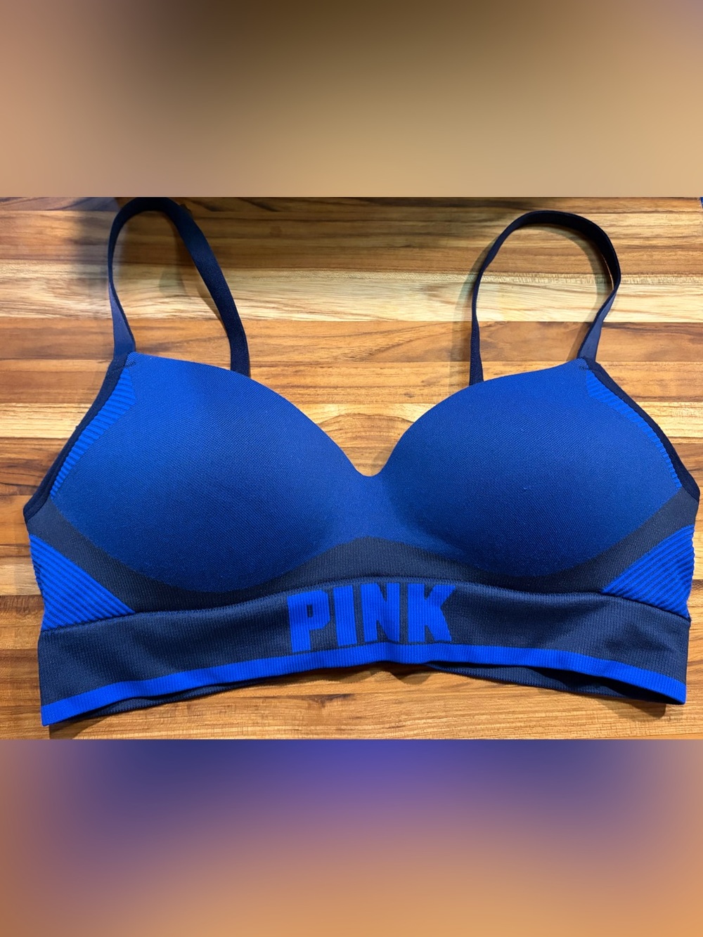 PINK Victoria's Secret Royal Blue Seamless cool, and comfy